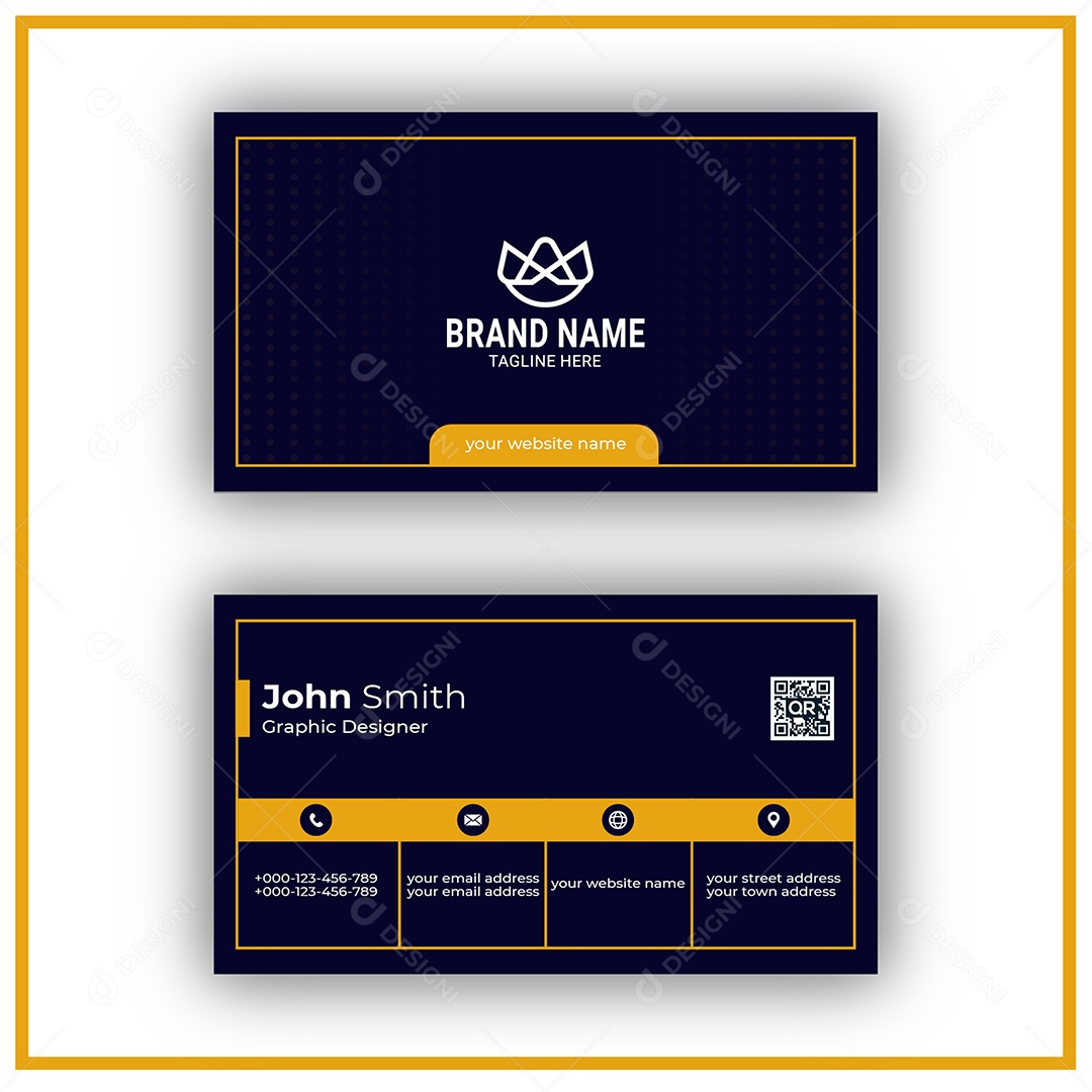 Modelo de Cartão de Visita EPS Editável