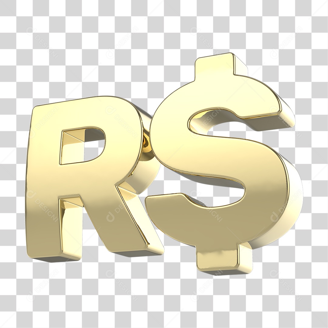 Ícone 3D Dinheiro Real PNG Transparente
