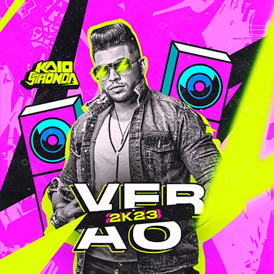 Kaio Stronda Verão 2K23 Social Media PSD Editável