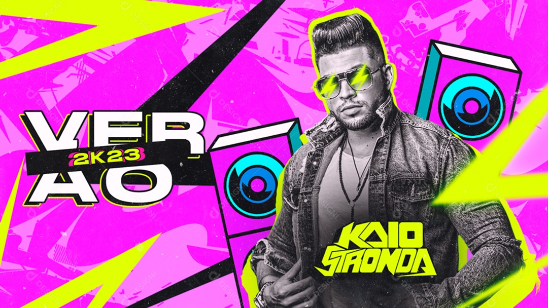 Banner Kaio Stronda Verão 2K23 Social Media PSD Editável