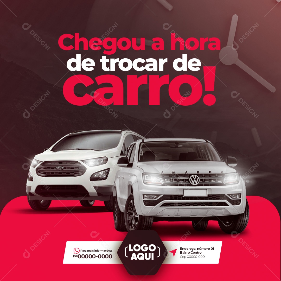 Chegou a Hora de Trocar de Carro Social Media PSD Editável