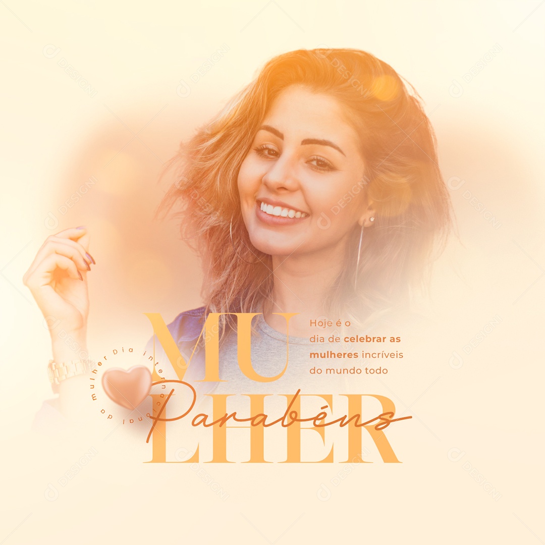 Hoje é o Dia de Celebrar as Mulheres Incríveis do Mundo Dia Internacional Da Mulher Social Media PSD Editável