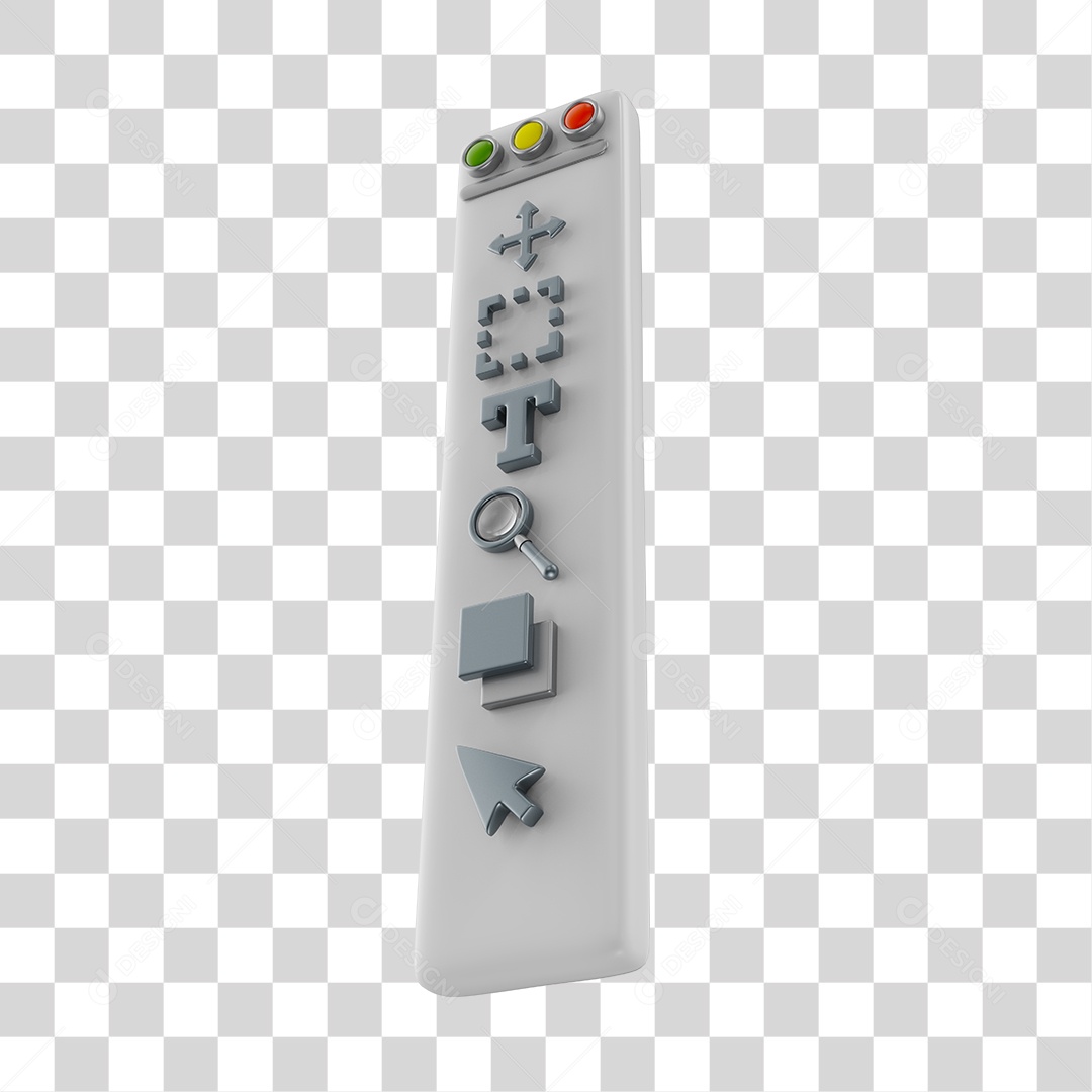 Barra de Ferramentas de Design PNG Transparente