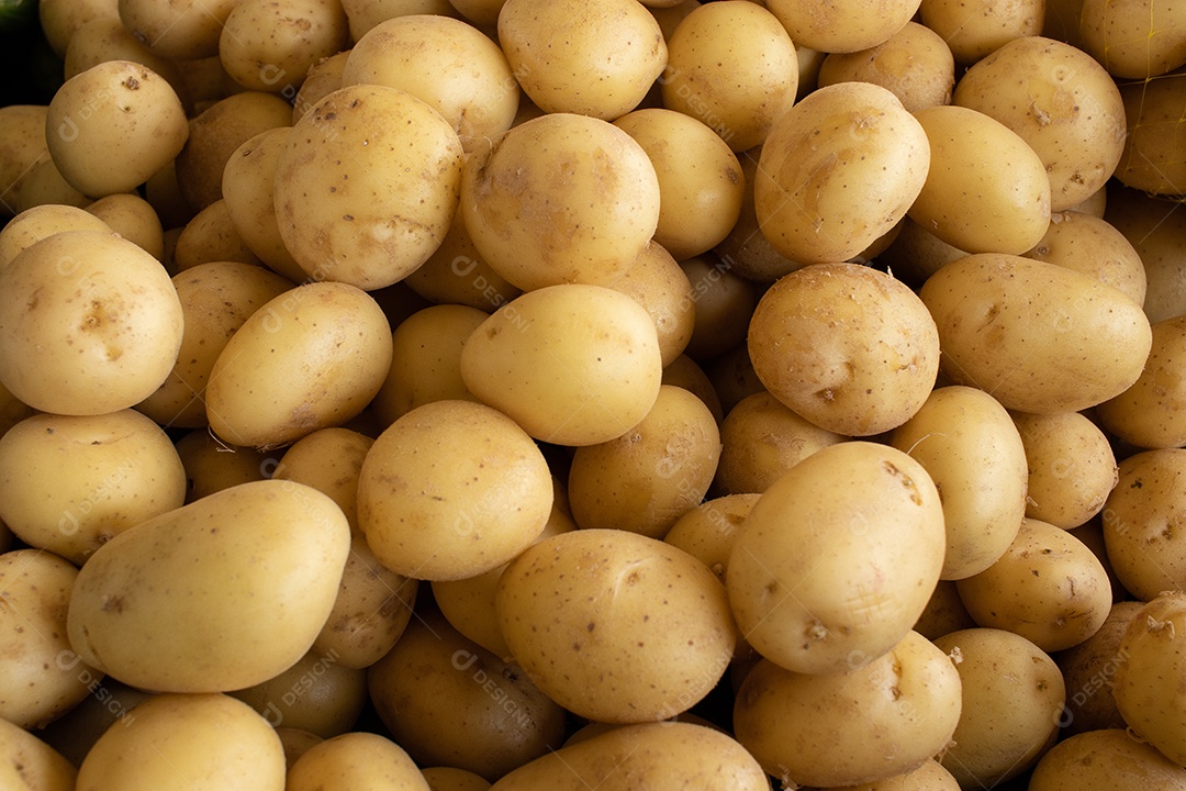 batatas branca vista de cima