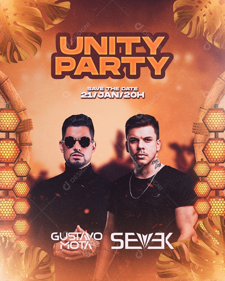 Flyer Unity Party Gustavo Mota Social Media PSD Editavel [download ...