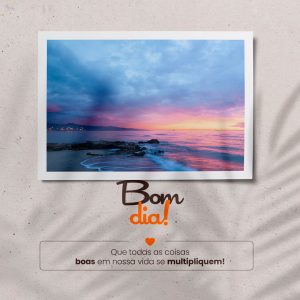 Frase Motivacional Bom dia Social Media PSD Editável