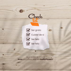 Checklist Que Todas as Coisas Boas em Nossas Vidas se Multipliquem Social Media PSD Editável