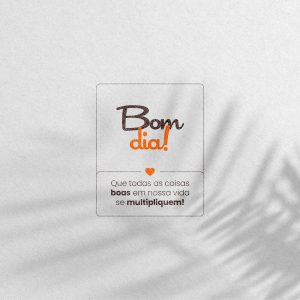 Frase Motivacional Bom dia Social Media PSD Editável