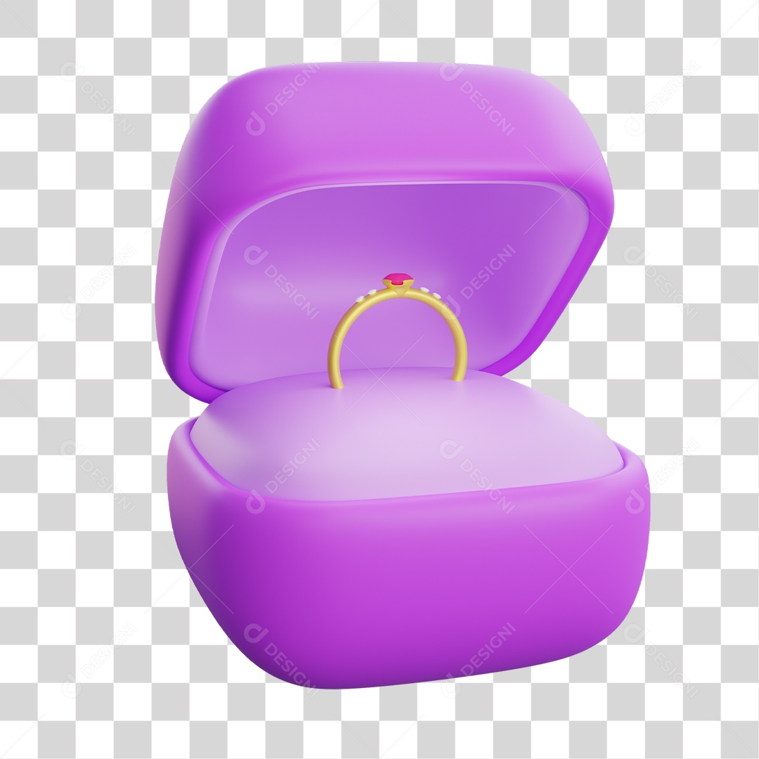 Elemento 3D Dia Dos Namorados  PNG Transparente