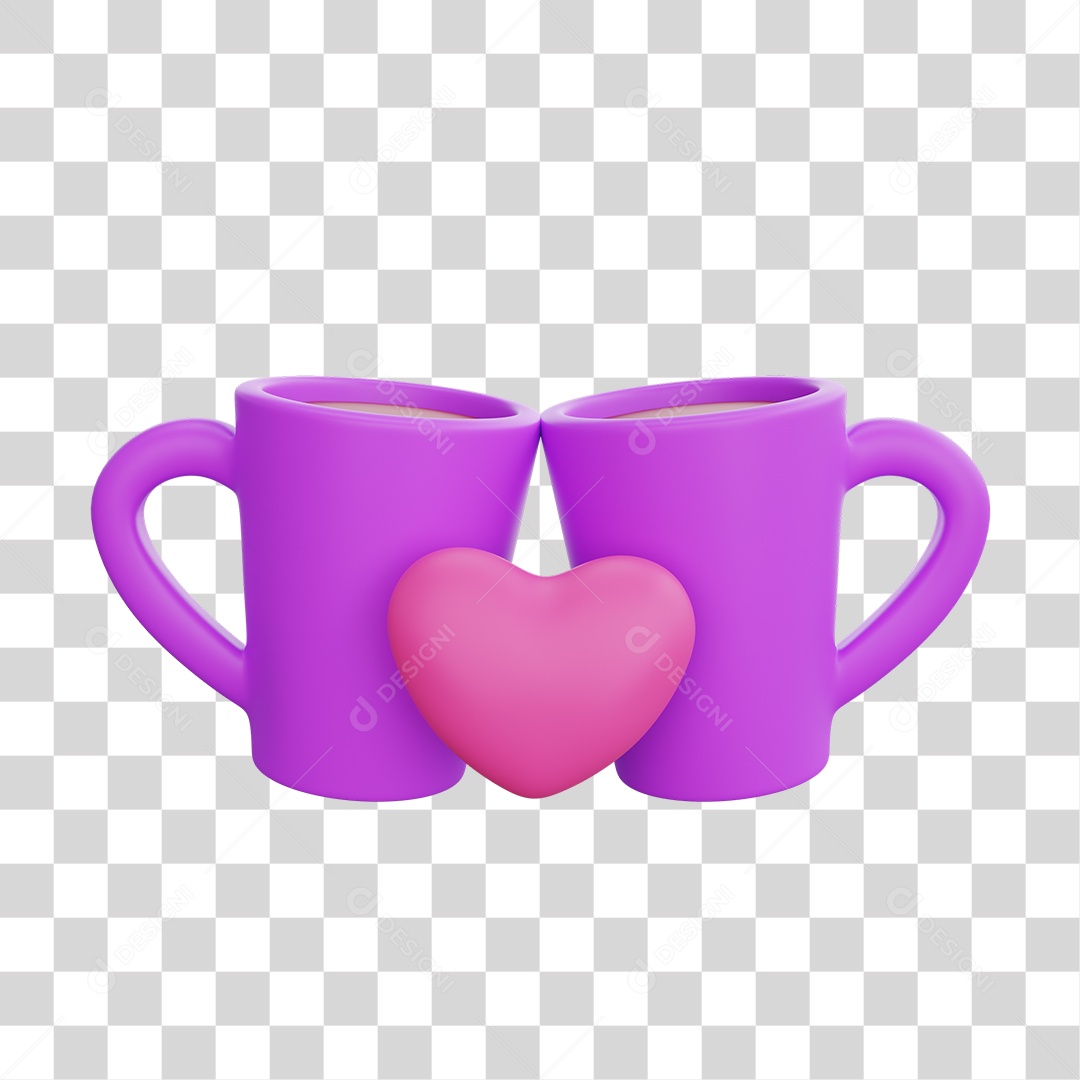 Elemento 3D Dia Dos Namorados  PNG Transparente