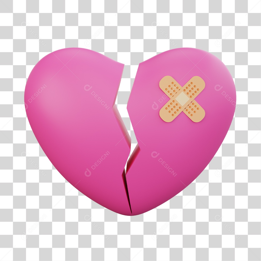 Elemento 3D Dia Dos Namorados  PNG Transparente