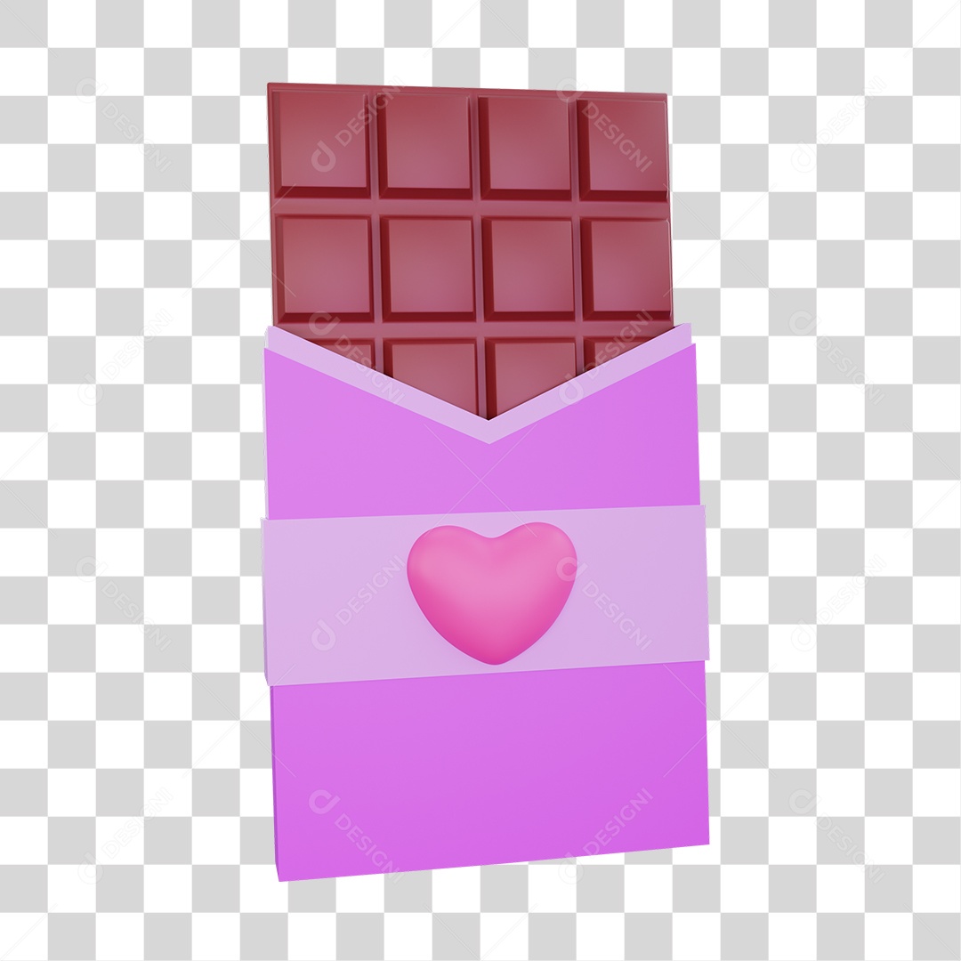 Elemento 3D Dia Dos Namorados  PNG Transparente