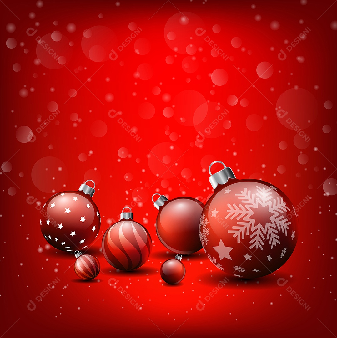 Fundo de Natal Vermelho EPS Editável