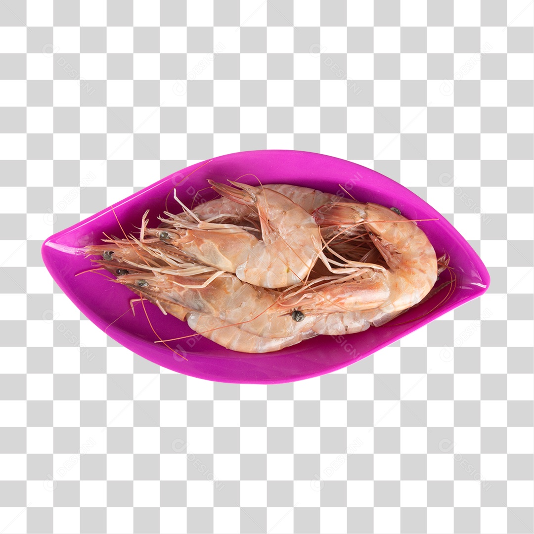 Camarão em Tigela PNG Transparente