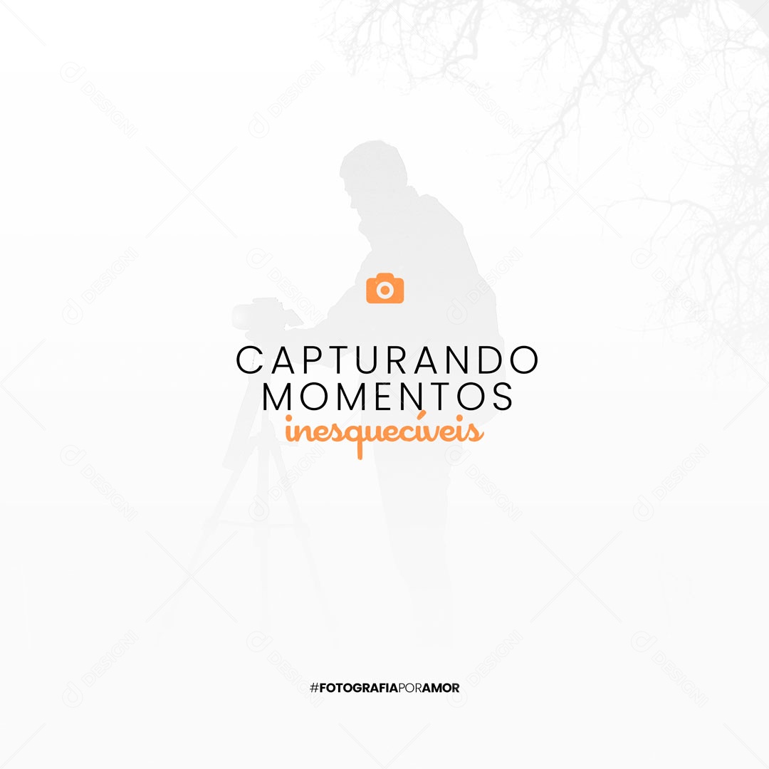 Capturando Momentos Inesquecíveis Fotógrafo Social Media PSD Editável