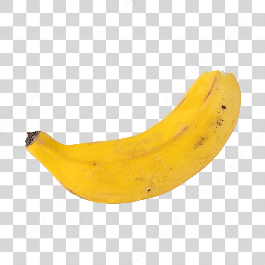 Banana Com Casca PNG Transparente