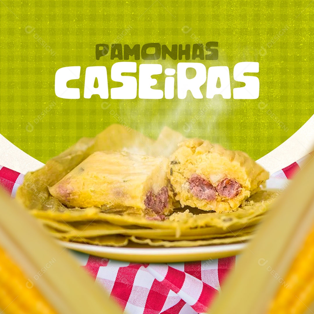 Pamonha Caseiras Pamonharia Social Media PSD Editável