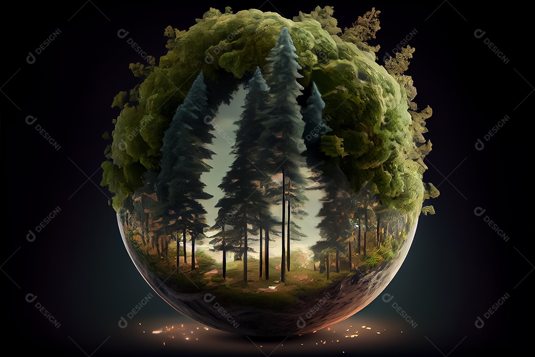 Dia mundial da floresta realista 21 de março