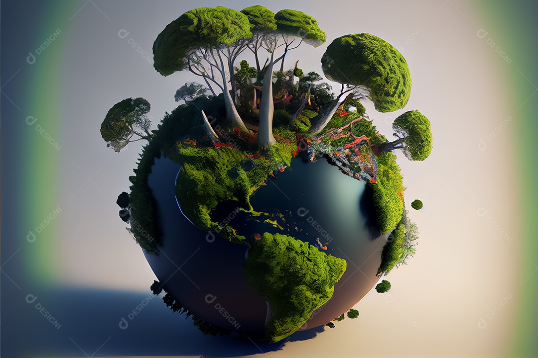 Dia mundial da floresta realista 21 de março