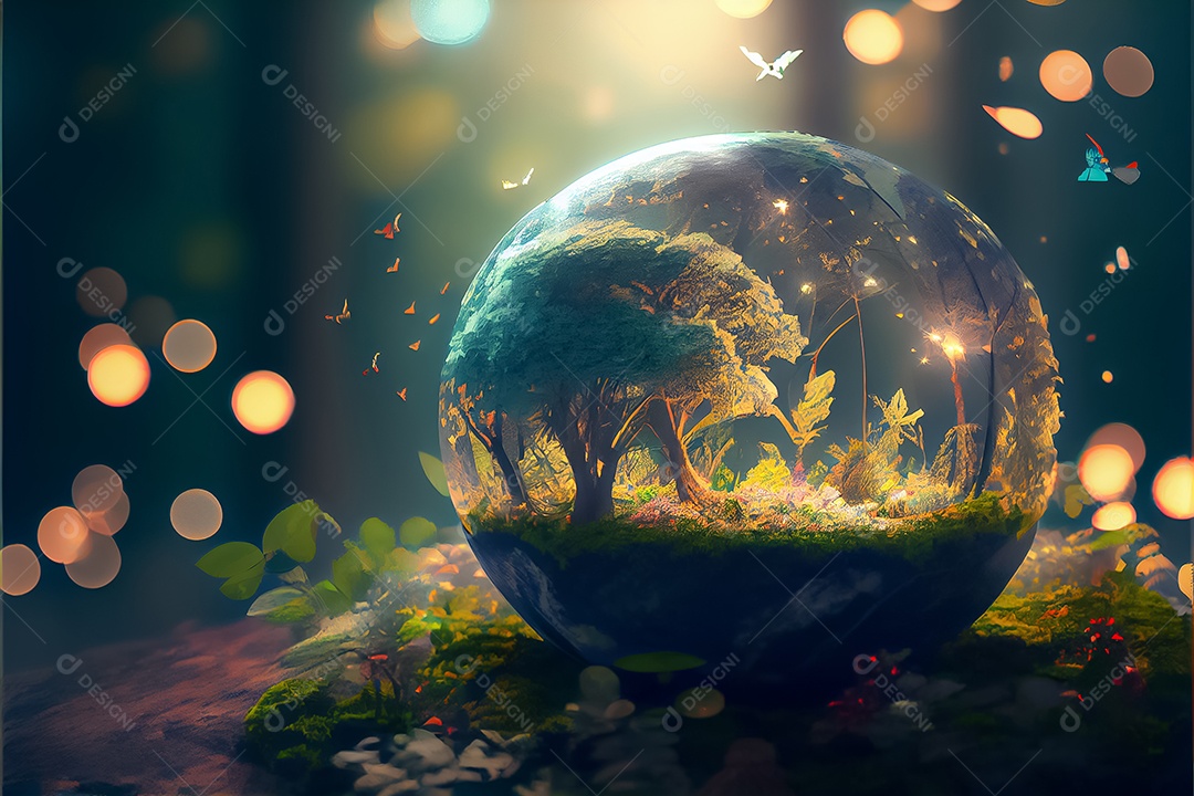 Dia mundial da floresta realista 21 de março