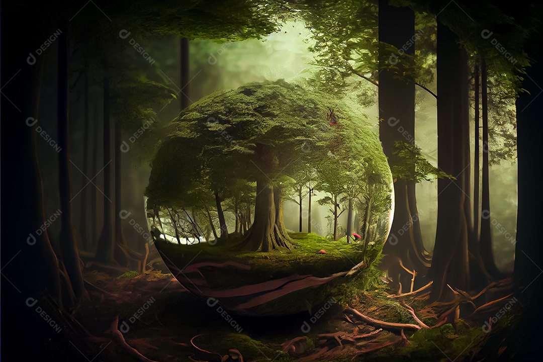 Dia mundial da floresta realista 21 de março