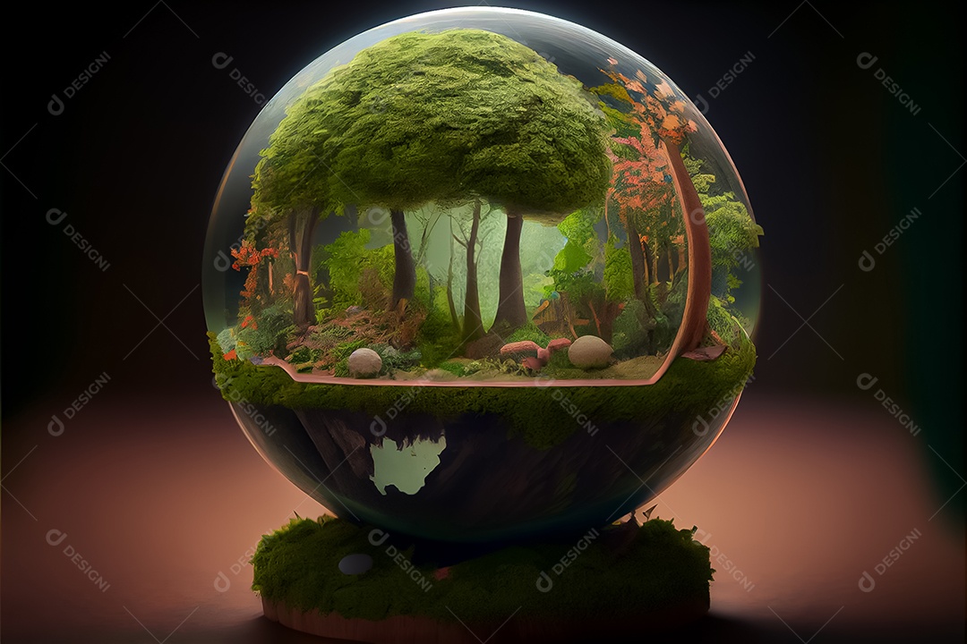 Dia mundial da floresta realista 21 de março