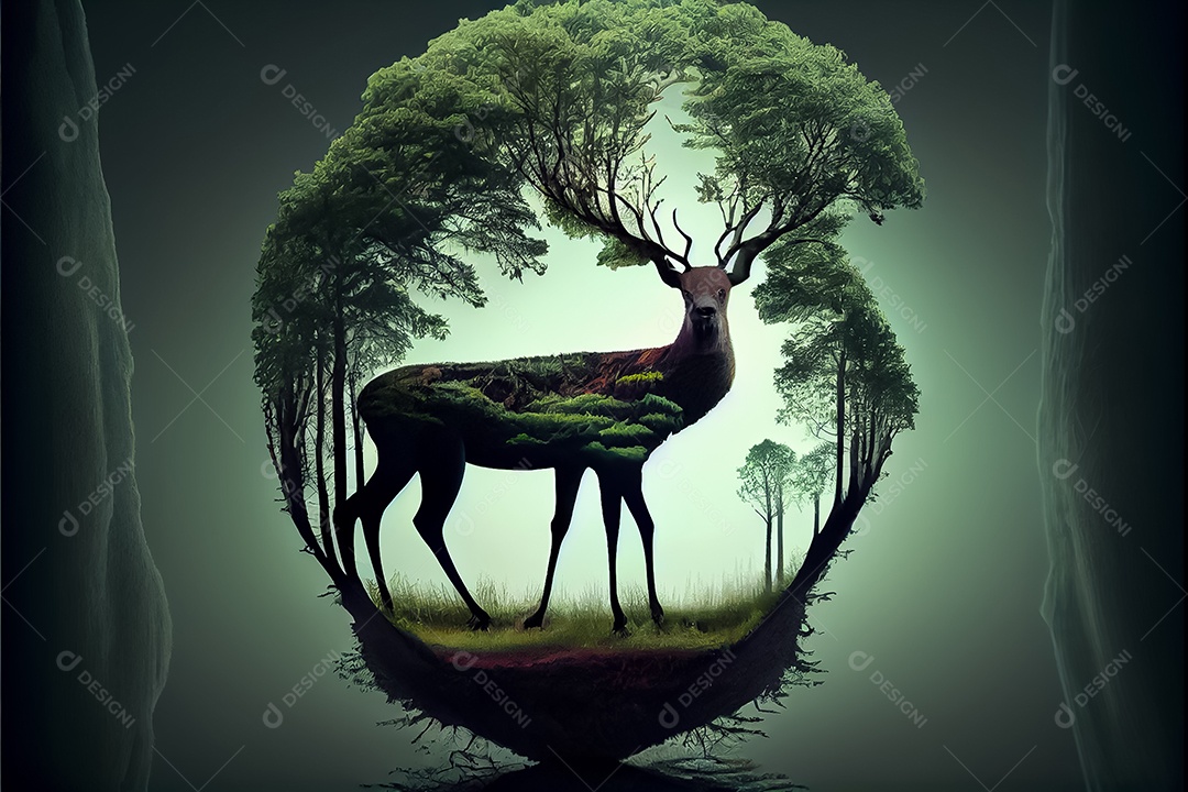 Dia mundial da floresta realista 21 de março