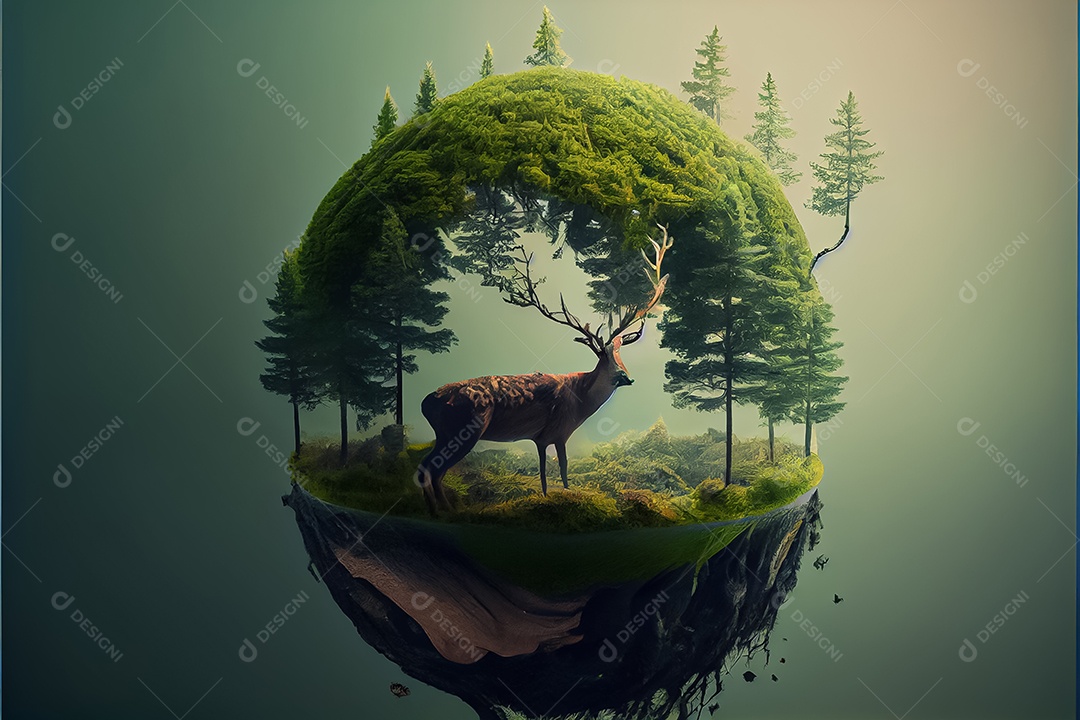 Dia mundial da floresta realista 21 de março