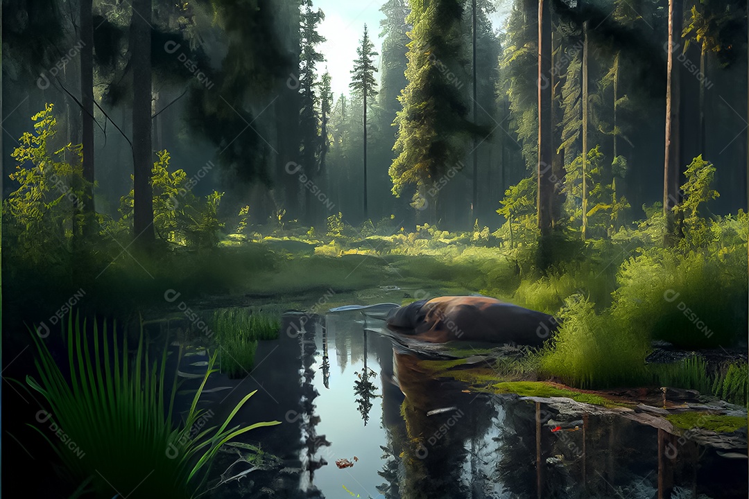 Dia mundial da floresta realista 21 de março