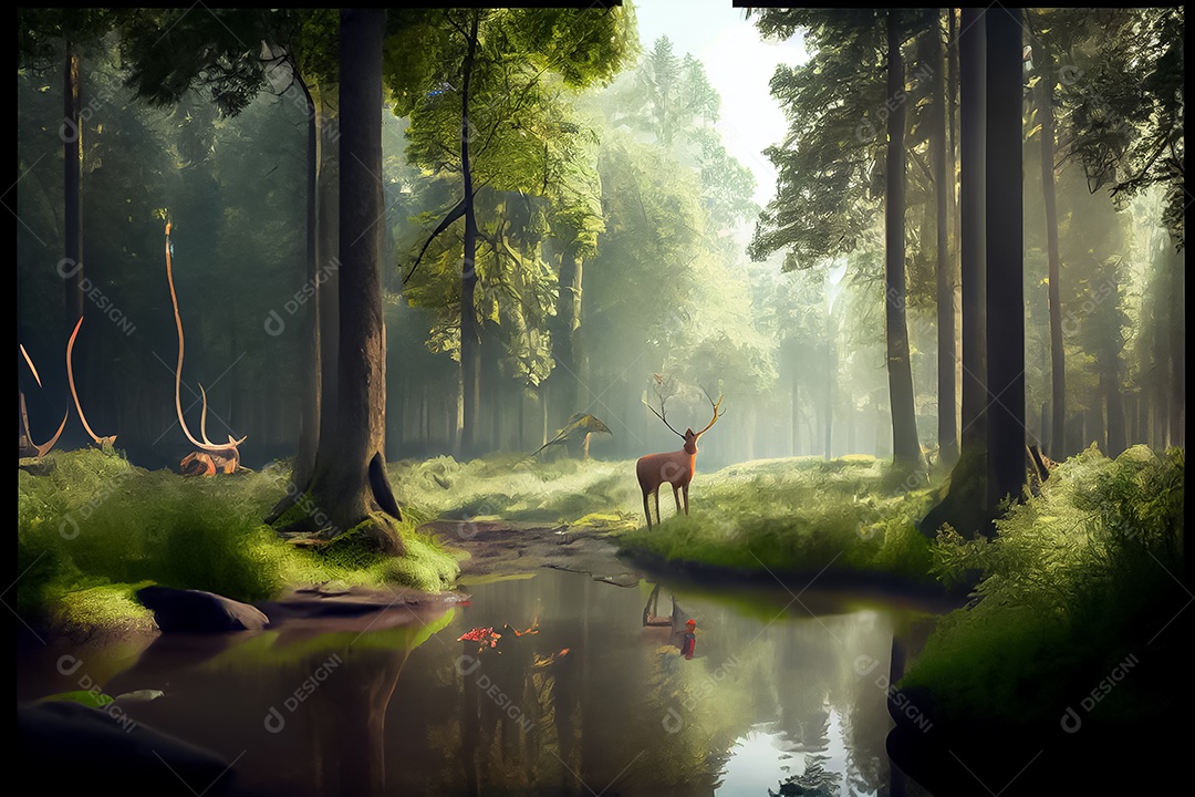 Dia mundial da floresta realista 21 de março