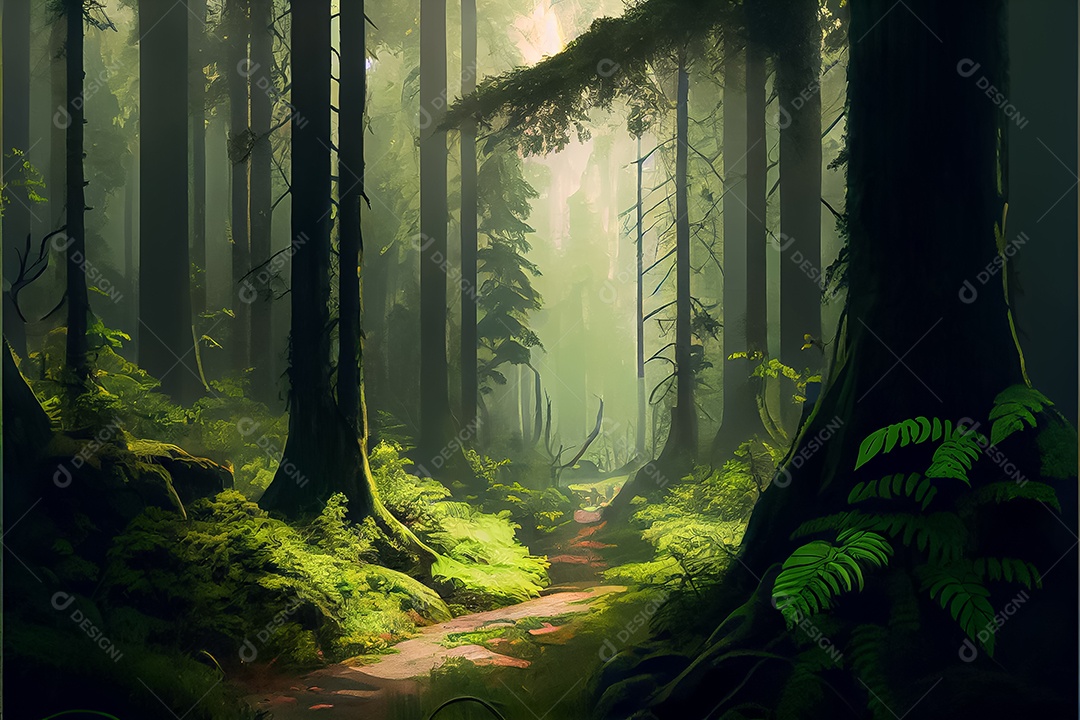 Dia mundial da floresta realista 21 de março