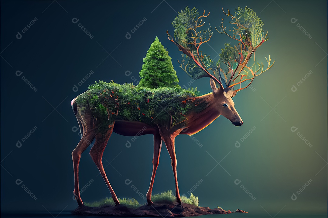 Dia mundial da floresta realista 21 de março