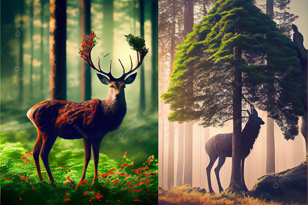 Dia mundial da floresta realista 21 de março