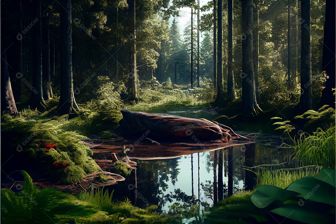 Dia mundial da floresta realista 21 de março