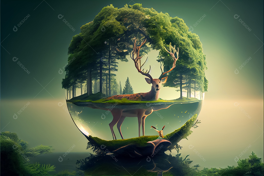 Dia mundial da floresta realista 21 de março