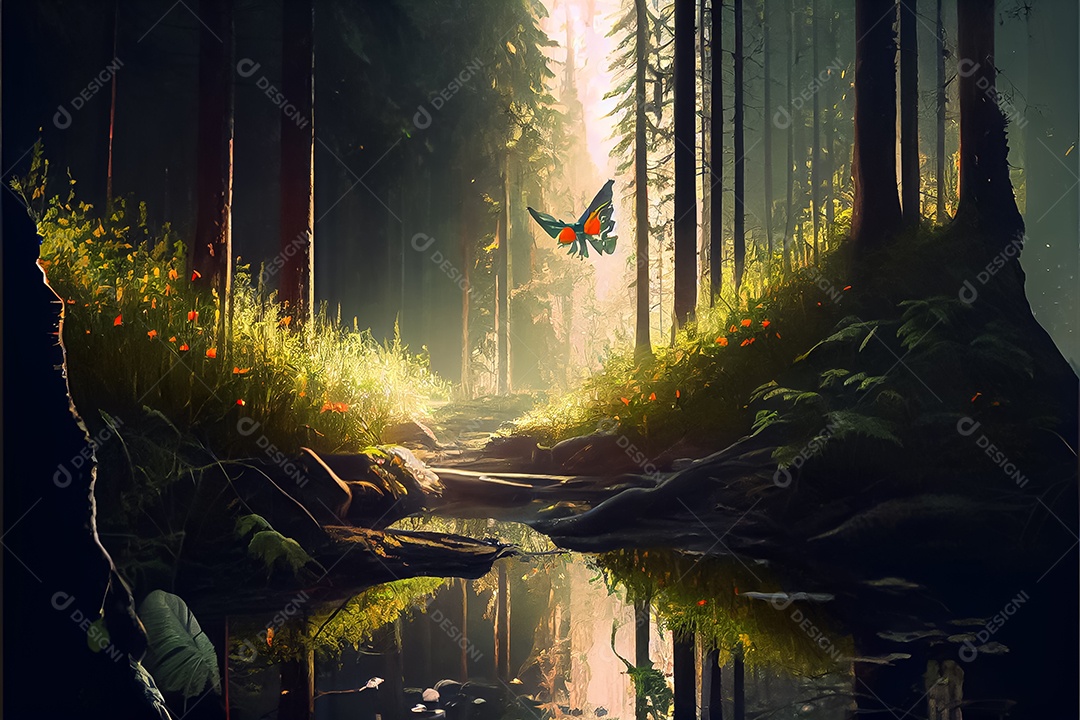 Dia mundial da floresta realista 21 de março