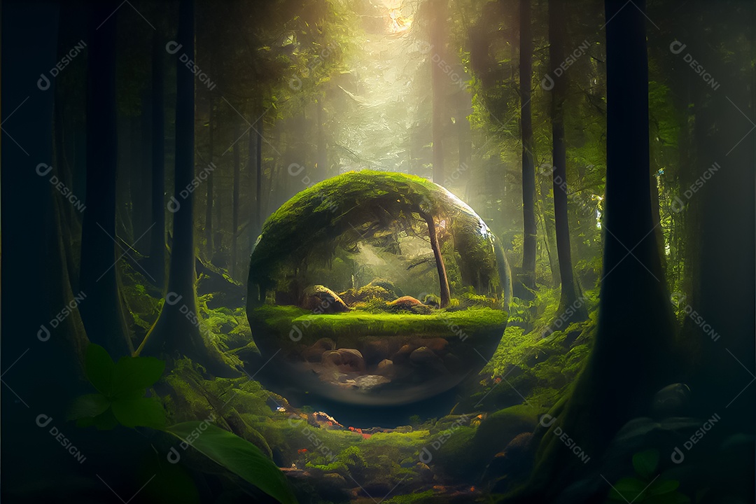 Dia mundial da floresta realista 21 de março