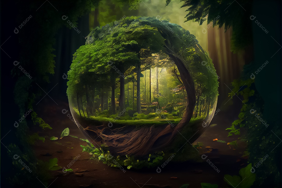 Dia mundial da floresta realista 21 de março