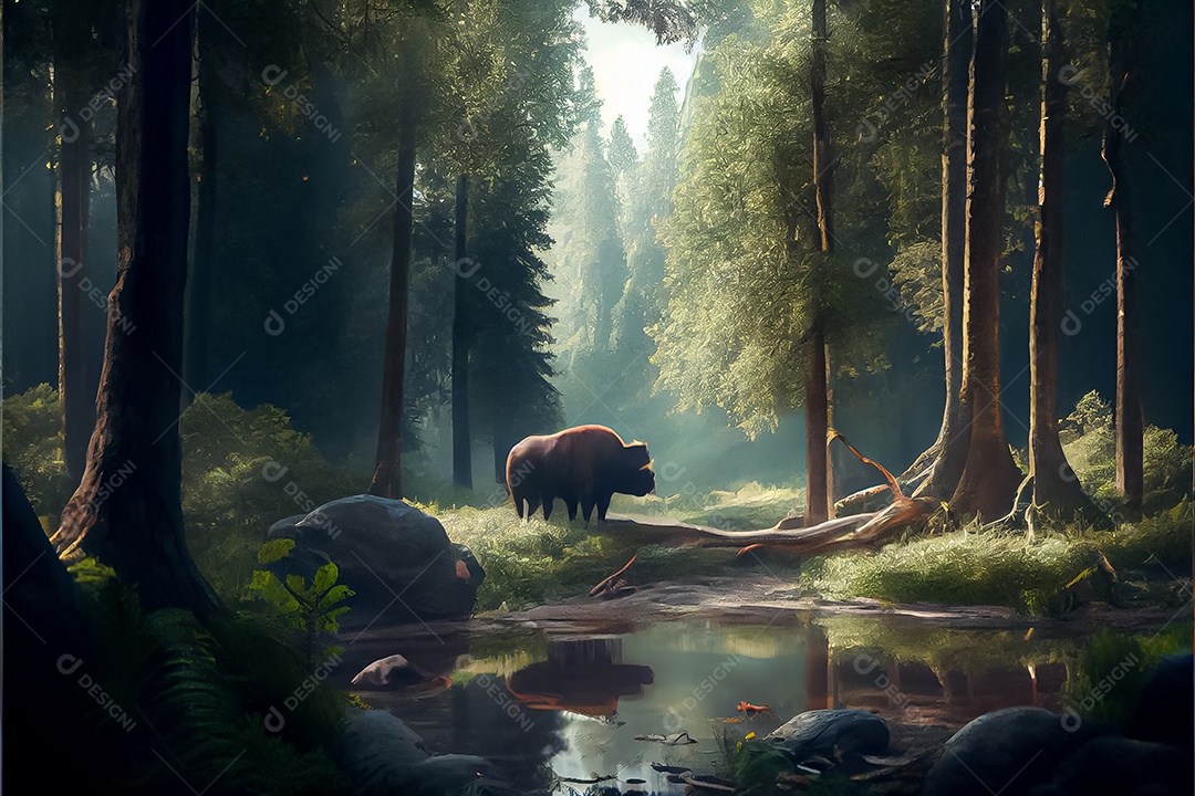 Dia mundial da floresta realista 21 de março