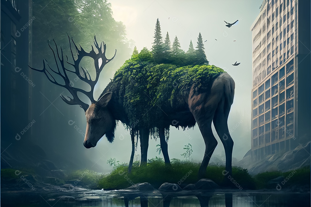 Dia mundial da floresta realista 21 de março