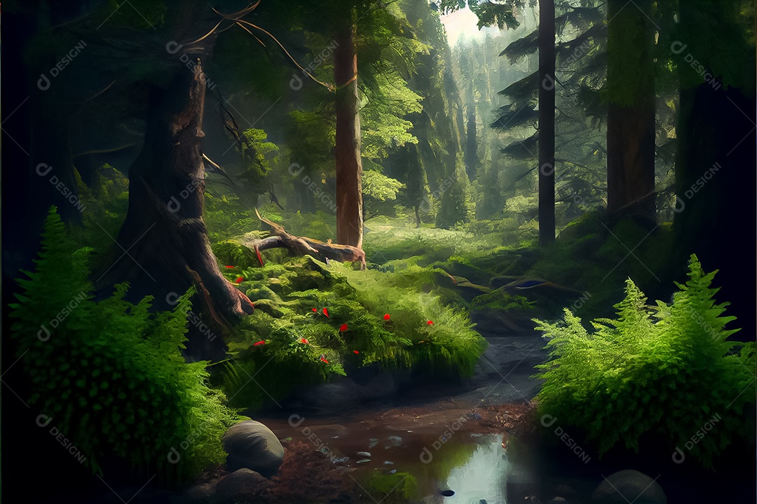 Dia mundial da floresta realista 21 de março