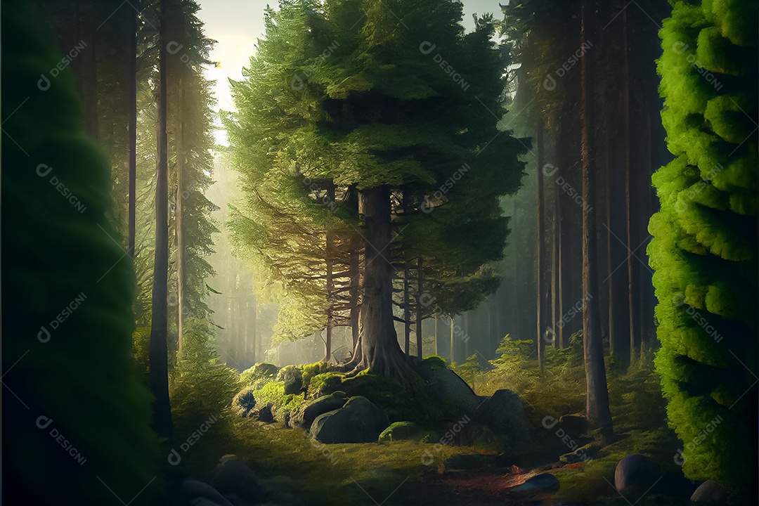 Dia mundial da floresta realista 21 de março