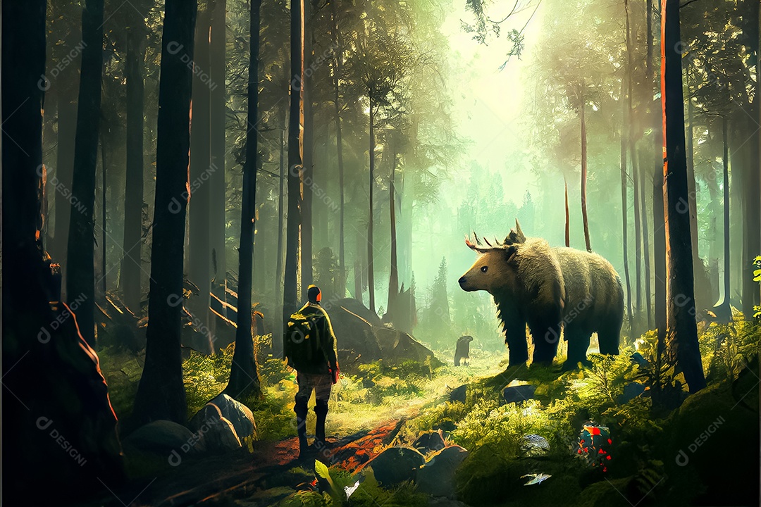 Dia mundial da floresta realista 21 de março