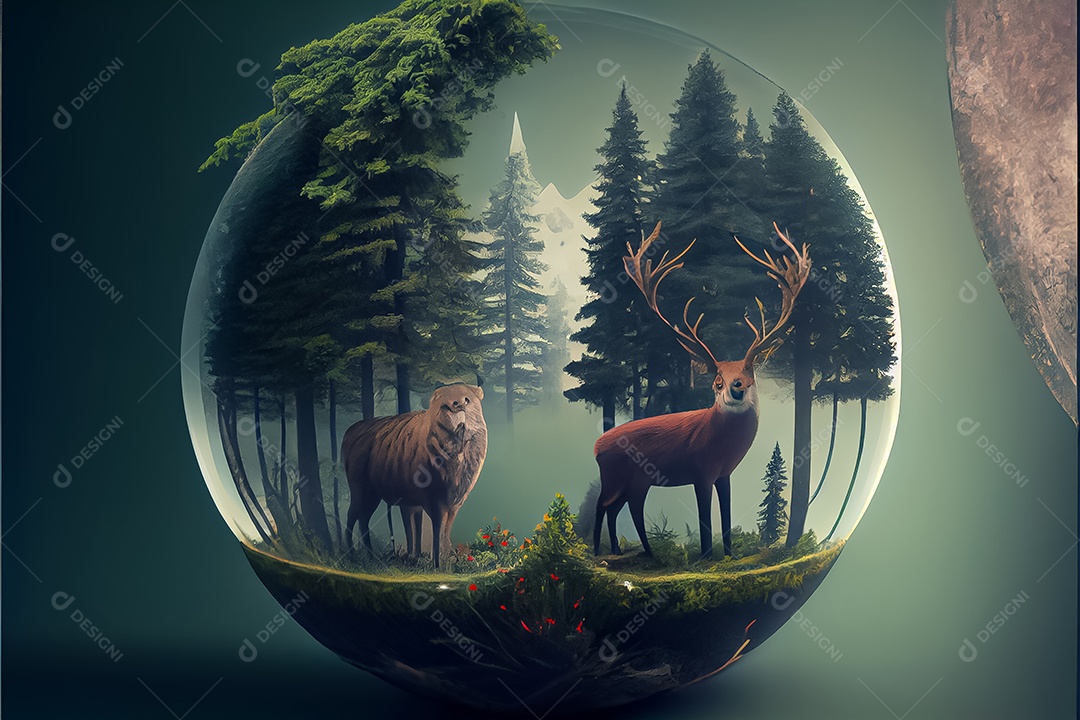 Dia mundial da floresta realista 21 de março