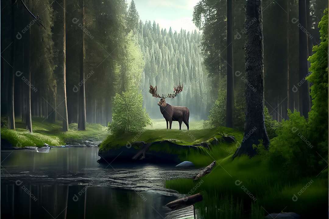 Dia mundial da floresta realista 21 de março