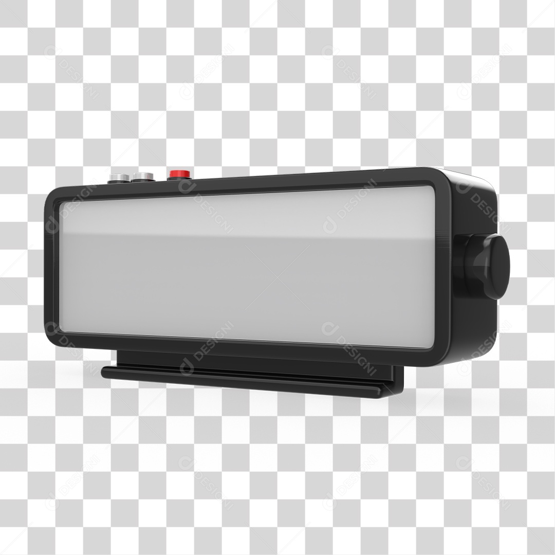 Relógio e Despertador Elemento 3D PNG Transparente