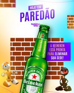 Hoje Tem Paredão A Heineken Está Pronta Para Eliminar Sua Sede Social Media PSD Editável