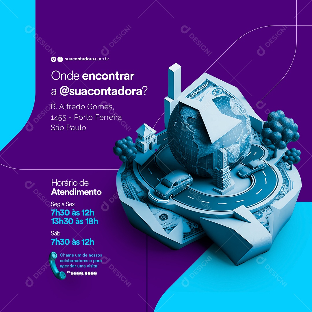 Onde Encontrar a Contabilidade Social Media PSD Editável