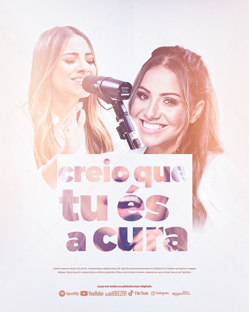 Flyer Creio Que tu é a Cura Social Media PSD Editável