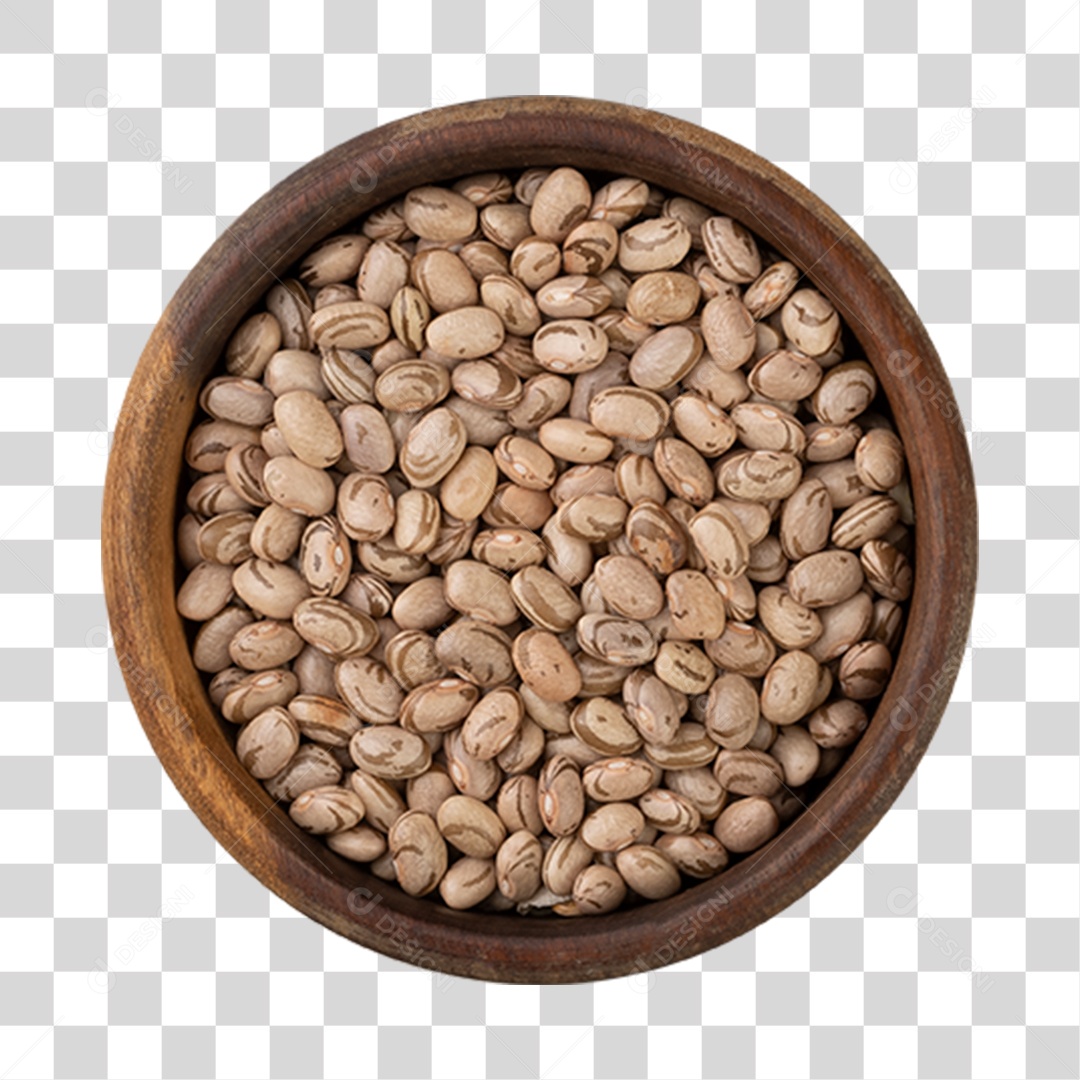 Feijão cru sobre uma tigela PNG Transparente